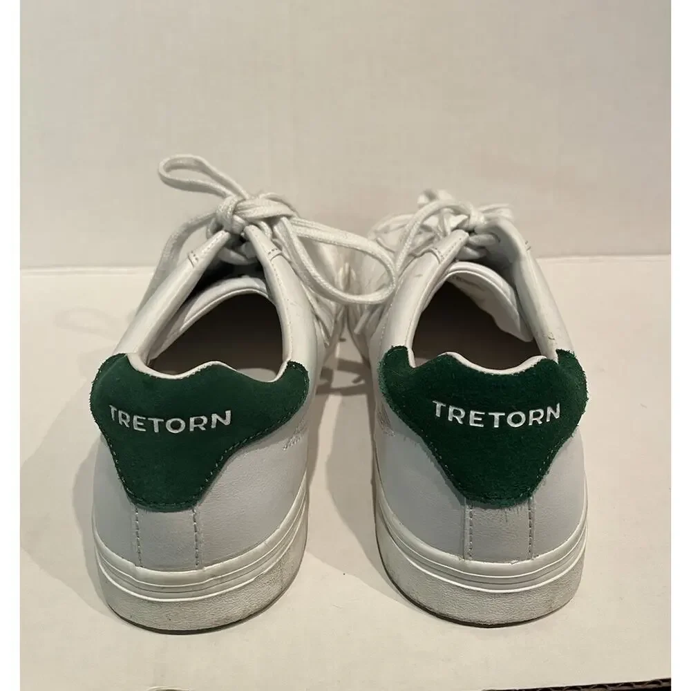 Tretorn Swerve Sneakers Women’s 9 White Green Low Top Court Tennis Casual Shoes